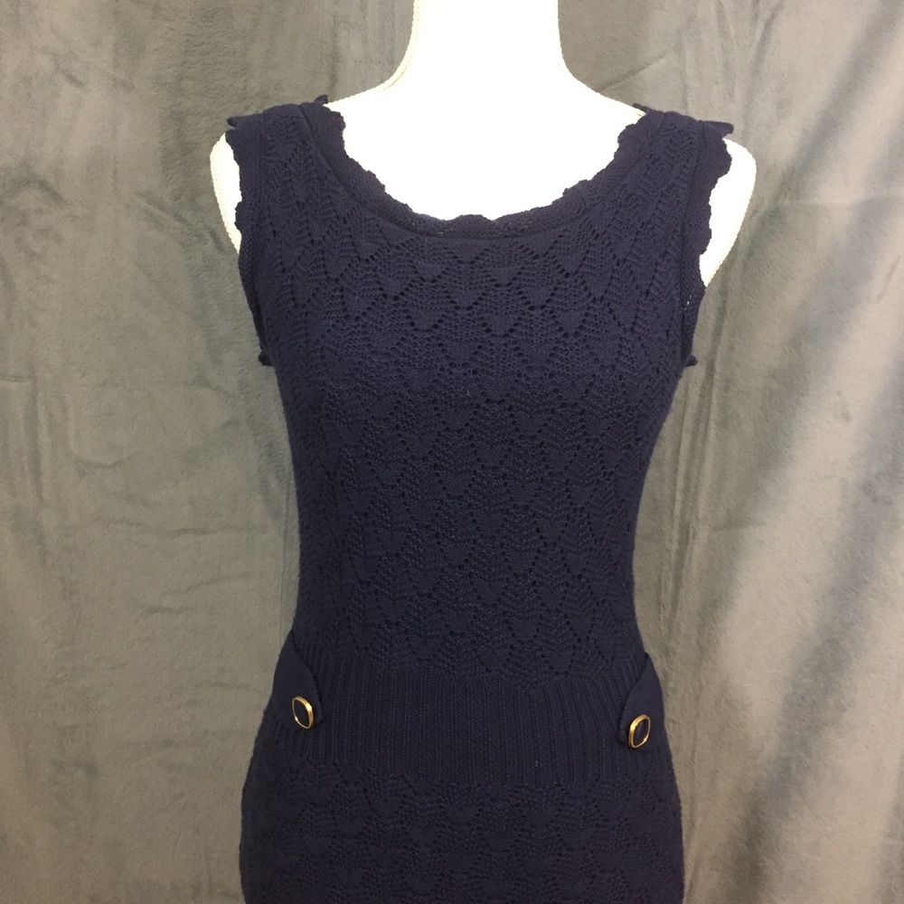 Navy blue crochet Lilly Pulitzer dress